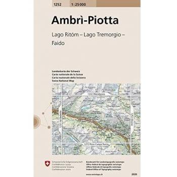 Mapa Excursionista y Topográfico 1252 Ambri Piotta 1:25.000 - Mapiberia f&b