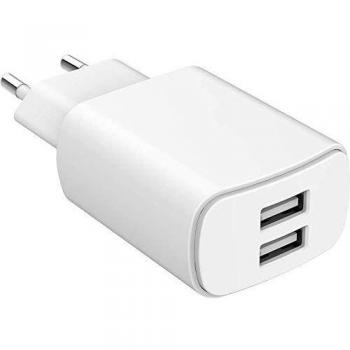 Cargador Ecológico Doble USB 4.8A Smart Just Green Blanco