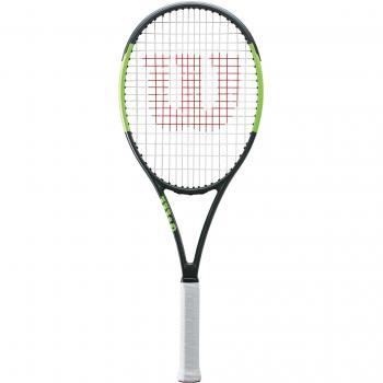 Wilson Raqueta de tenis unisex, Para juego de ataque en la línea de fondo, Para jugadores intermedios y expertos, Blade Team 99 LITE, Medida 1, Negro/ Verde, WRT73870U1