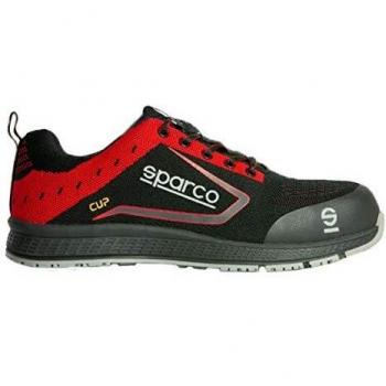 Sparco - Zapatillas Cup S1P Black/Rojo talla 42