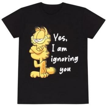 Camiseta de Garfield Ignoring You Talla M Negra Unisex
