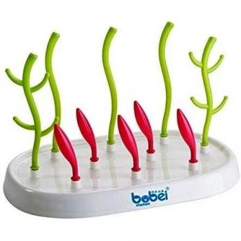 amjuk secador de tendedero para botella de bebé con biberón pezón Holder Copa limpieza Almacenamiento rack soporte de secado para biberones Without Cover