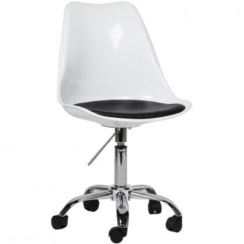lo+demoda Tulip Office - Silla, plástico, 60 x 60 x 86 cm, color blanco