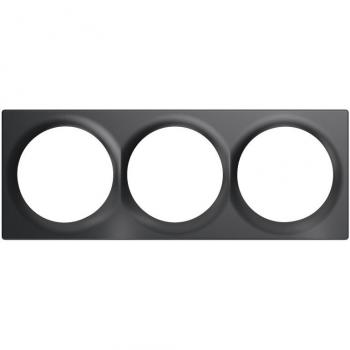 Placa de cubierta triple Walli antracita FIBARO FG-Wx-PP-0004-8