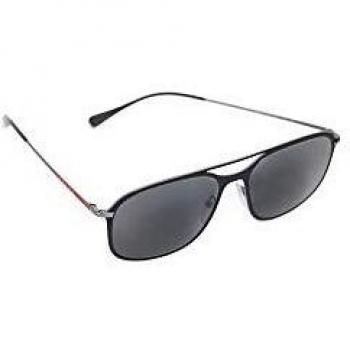 Ray-Ban Men's 0ps 53ts Sunglasses, Black Gunmet Rubber/Grey, 56