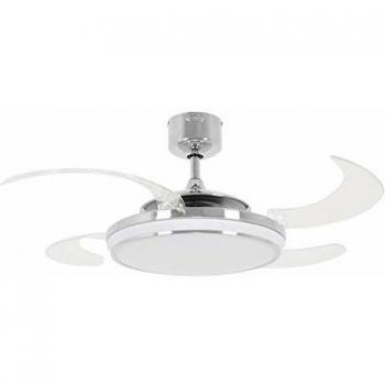 Beacon Fanaway Evo1 LED Ventilador, Cromo y Blanco, 122 cm Durchmesser