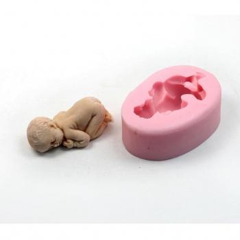 Turtle Products - Molde de silicona, diseño de bebé durmiendo