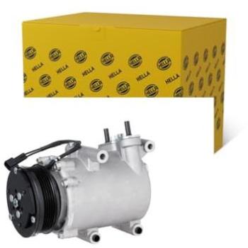 Compresor de aire acondicionado HELLA 8FK 366 201-431 para FORD y VOLVO 12V