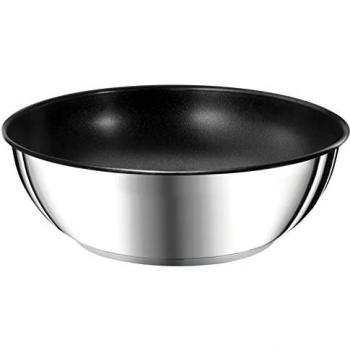 Wok Tefal Ingenio Preference 26 cm, Inducción, Acero Inoxidable, Antiadherente, Apilable, Apta para Lavavajillas, Fabricado en Francia L9737702
