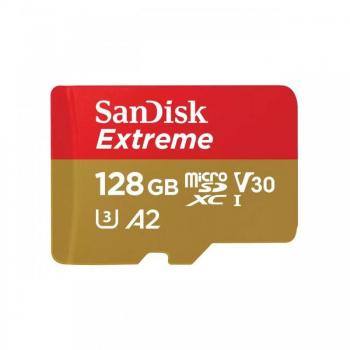 SanDisk Extreme 128 GB MicroSDXC UHS-I Clase 10 - SDSQXAA-128G-GN6GN