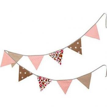 Guirnalda de banderines de ULLENBOOM ® con beige ardilla