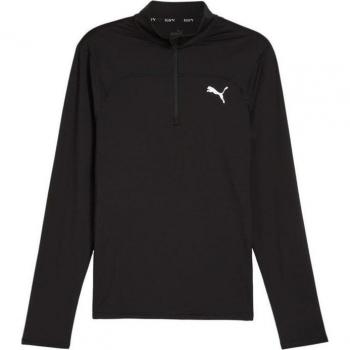 Sudadera Puma Run Cloudspun 1/4 Zip Hombre Negro