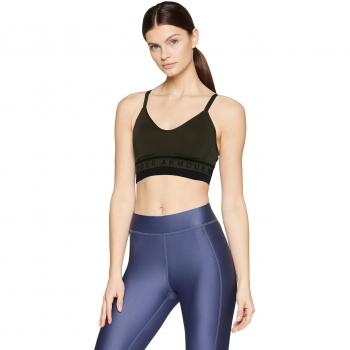 Under Armour UA Sujetador Deportivo, Mujer, Artillery Green