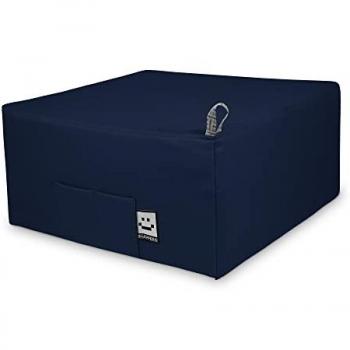 Puff Cama Individual Plegable de Polipiel Marino con Funda Happers