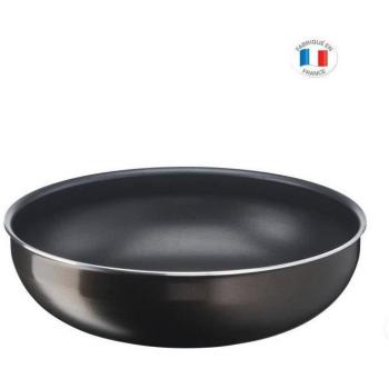 Wok Tefal Ingenio Easy Plus 26 cm, Aluminio Negro, Antiadherente, No Inducción, Fabricado en Francia