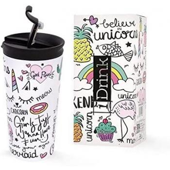 I-Drink ID0204 - Taza térmica de acero de doble pared
