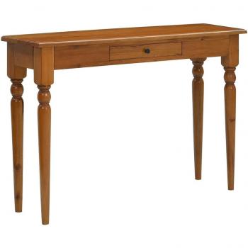 Mesa consola de madera maciza de caoba 110x30x75 cm
