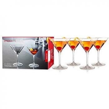 Set de 4 Copas de Cóctel Perfect Serve 165 ml, Cristal Transparente, Apto para Lavavajillas