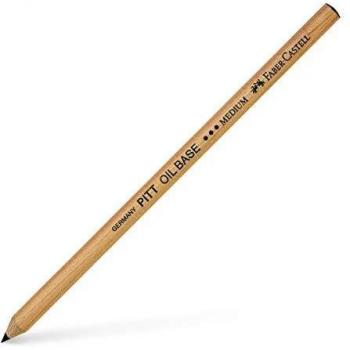 Faber-Castell 112603 – Lápiz Pitt Oil Base, Medio, Color Negro
