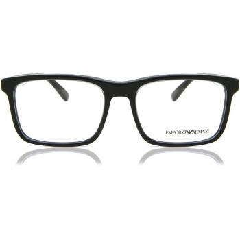 Gafas de receta para hombre Emporio Armani EA 3227, montura negra, armazones de 54 mm