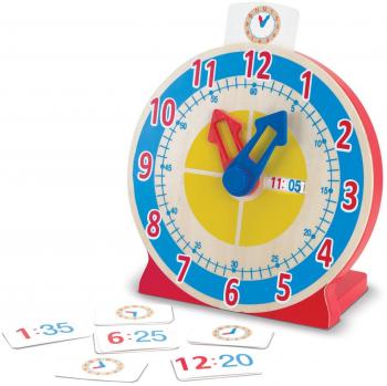 Melissa & Doug- Turn & Tell Orologio in Legno, Multicolore, 4284