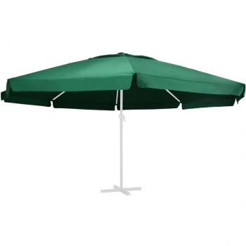 Tela de Repuesto para Sombrilla Exterior Verde 600 cm - Color Verde