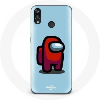 Funda Huawei P20 Lite Among Us - Fondo Azul Videojuego