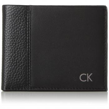 Calvin Klein - Nathan Slimfold 6cc, Carteras Hombre, Negro