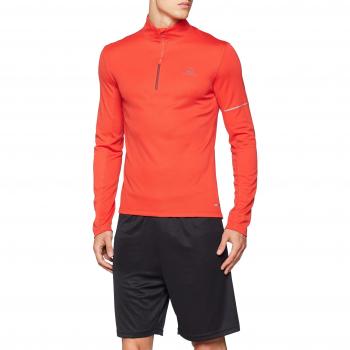 Salomon Sudadera, agile hz mid, mezcla de sintéticos, rojo