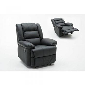 habitatetjardin Sillón Relax Buckingham - Negro