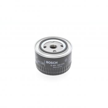 Filtro de aceite BOSCH 0 451 103 274, tipo enroscable, tamaño 3/4 - 16 UNF, con válvula de bloqueo de retorno, compatible con vehículos RENAULT: modelo Berlina (