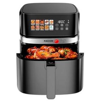 Freidora de Aire Fagor Naturfry Luxe 8L 2200W con Pantalla Táctil, Temporizador Digital y 10 Programas, Libre de BPA