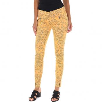 Pantalón Largo de Tejido Elástico para Mujer 70DBF0637-R284