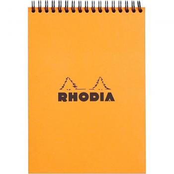 Cuaderno Notepad A5 - Rhodia 16501C - Lineas horizontales (8mm) - Naranja