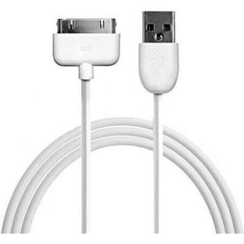 Puro CAPPLE1WHI - Cable (Blanco, USB A, Apple 30-Pin, 1 m, Macho, Macho)