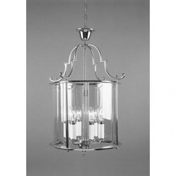 Farol Colgante Colchester de Latón Envejecido 69 cm con 6 luces y diseño antiguo