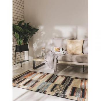 Alfombra Exterior e Interior Multicolor Artis 80x250 cm, Altura 5 mm, Material Sintético, Diseño Tradicional y Contemporáneo
