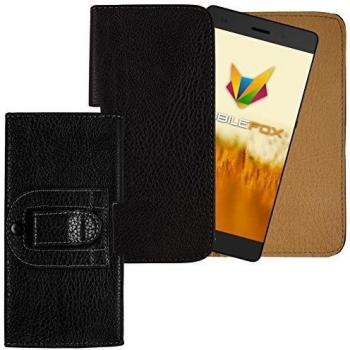 Mobile Fox Funda de cinturón Holster Huawei P8 Lite Negro