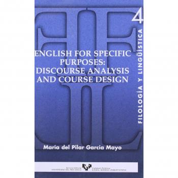 English for specific purposes: discourse analysis and course design: 4