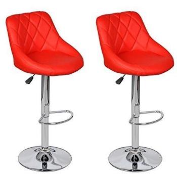 2 x Taburete de Bar Rojo