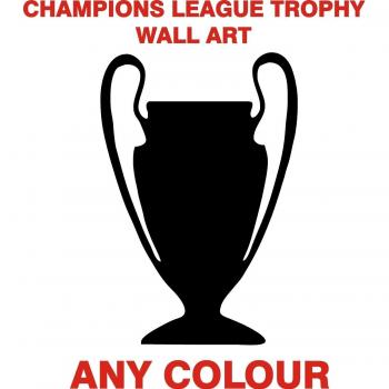 UEFA Champions League Trophy pared adhesivo arte. 3 Tamaños., vinilo auto-adhesivo, azul claro, SMALL 600x400CM