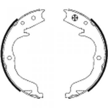 HELLA 8DA 355 050-041 Brake Shoe Set, parking brake - H1683