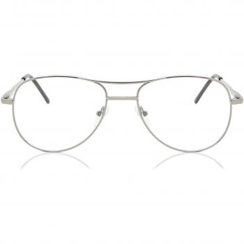Pilot Montura Completa Metálica Plateada Gafas Recetadas para Niños - Gafas Anti-Azules - SmartBuy Para Niños