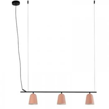 Lámpara colgante Studio FARO BARCELONA, rosa, descentralizada, longitud 91 cm, 3 luces
