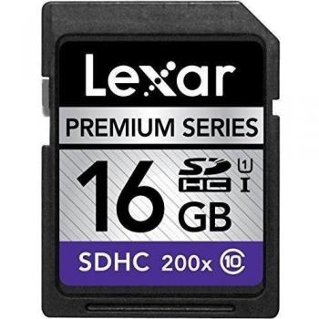 Lexar Premium Class 10 200X SDXC - Tarjeta de memoria SecureDigital de 16 GB, negro