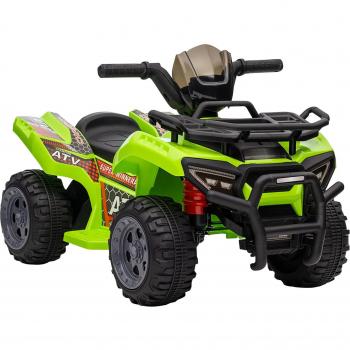 Homcom Quad Eléctrico 6V para Niños de +18 Meses - Verde/Negro