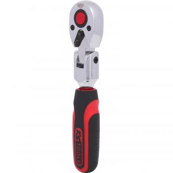 Carraca de 1/4 CHROMEplus flexible de 72 dientes KS Tools 918.1493