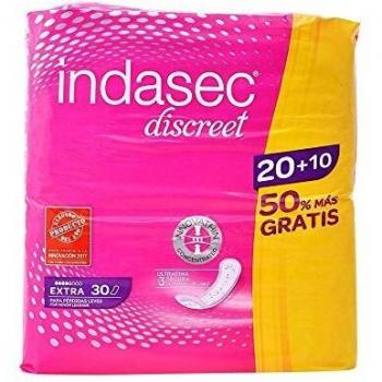 Compresa incontinencia indasec extra 20 ud + 10 ud.