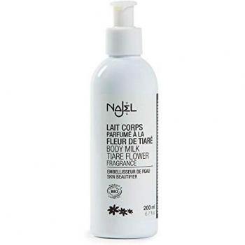 Najel Organic Tiare Flower Scented Body Milk 200ml - Cosmetics