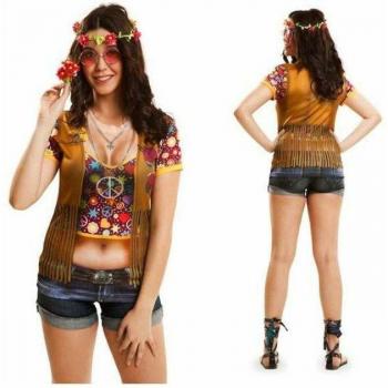 Disfraz para Adultos My Other Me Girl Hippie M
